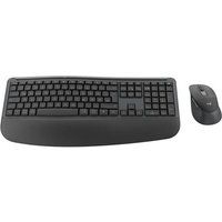 Logitech Signature Comfort Plus Combo MK880 - Toetsenbord en muis set - full size - met LED batterij niveau indicator - draadloos - Bluetooth 5.2 - QWERTZ - Duits - grafiet