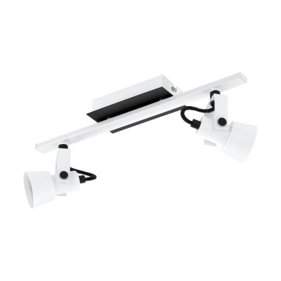 EGLO 97372 Spot - GU10 - 5W - 400 lm - Zwart, Wit