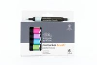 Winsor & Newton Promarker Brush 6 Pastel Tones | Professionele alcoholmarkers & layoutmarkers