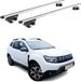 Omac Barres De Toit Aluminium Certifiées Tüv Pour Dacia Duster Mk3 2024-2026 – Pour Rails De Toit Standards – Rainure En T – Charge Max 90 Kg – 2 Antivols Argent