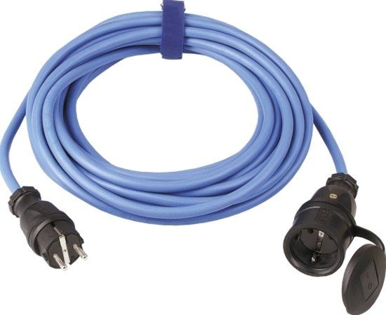 SIROX® verlengkabel H07RN-F 3x1,5mm² blauw - 10 meter