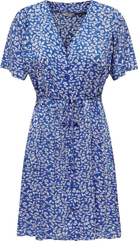 ONLY ONLEVIDA Women's Dress - Blue Floral - XS