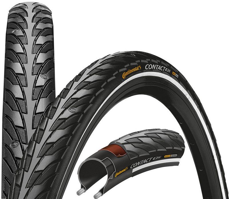 Continental Contact Fietsband SafetySystem Breaker 28" draadband zwart