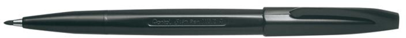 Pentel Sign Pen Fineliner - Zwart - Fijn - 12 stuks