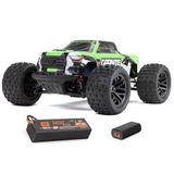 ARRMA Granite GROM Op afstand bestuurde auto, RC Auto 1/18, borstelloze motor boven 30 km/u, incl. accu en accessoires, groen, ARA2102T3