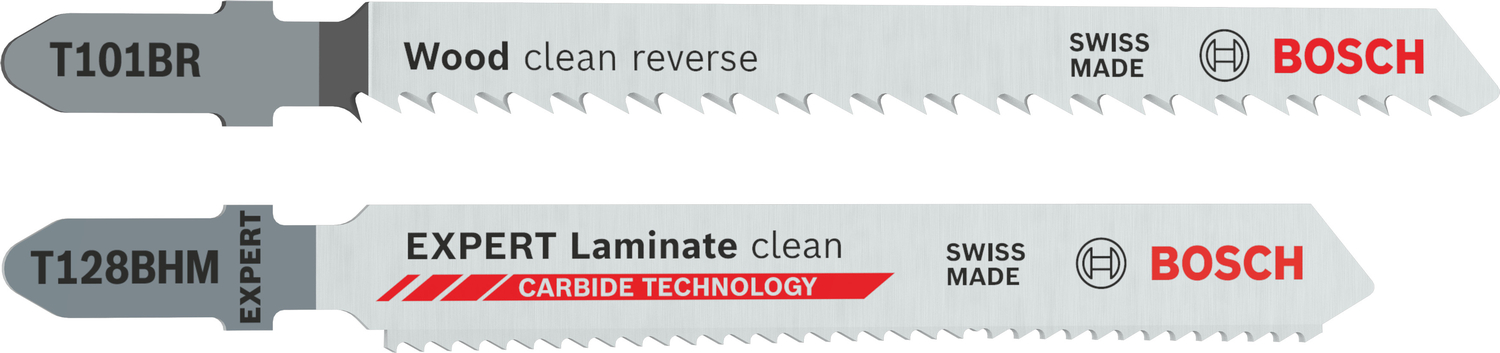 Bosch Accessoires T101 BR Clean for Wood 25x + T128BHM EXPERT Laminate clean 1x Decoupeerzaagblad - 2608665463