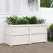 Maison Exclusive - Jardinière Blanc, 150x50x70 cm, bois de pin massif