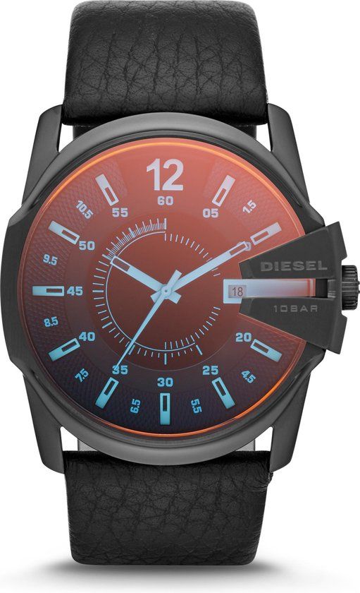 Diesel Master Chief DZ1657 Herenhorloge - Zwart/Grijs - 44mm