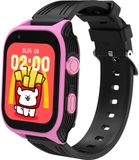 DrPhone KidsTimeX14 – 4G Kinder Smartwatch met GPS - WhatsApp – Videobellen – Bluetooth – Hotspot – SOS – Nederlandse Mobiele App - Camera & 1.83” HD Touchscreen – Simkaart Slot - IP67 Waterdicht - Roze/Zwart