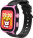 DrPhone KidsTimeX14 – Montre connectée pour enfants 4G avec GPS – WhatsApp – Appel vidéo – Bluetooth – Hotspot – SOS – Application mobile néerlandaise – Caméra et écran tactile HD de 1,83 pouces – Emplacement pour carte SIM – Étanche IP67 – Rose/Noir