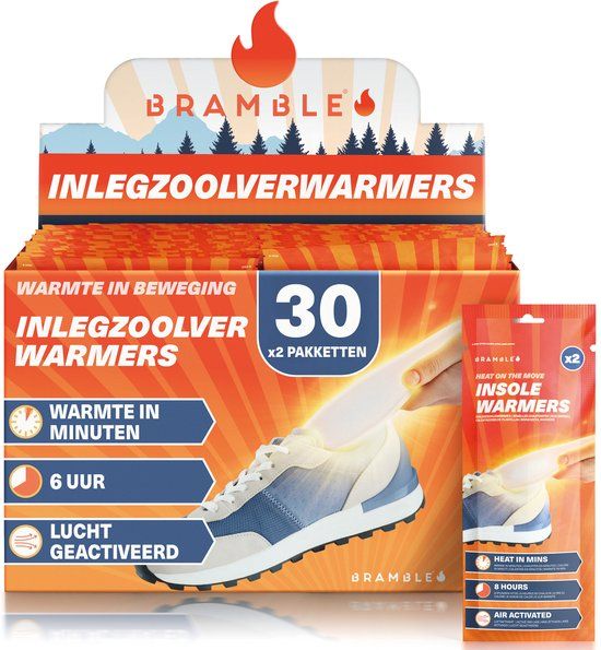 Bramble - 60 Insoles Voetwarmers - 30 paar (60 verwarmers)