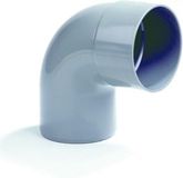 Dyka PVC Elbow 1x glue socket 1x spigot 90° certification BRL52100 110mm