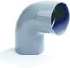 Dyka PVC Elbow 1x glue socket 1x spigot 90° certification BRL52100 110mm