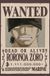 Your Decoration B.V. Poster One Piece - Wanted Zoro 61x91,5cm