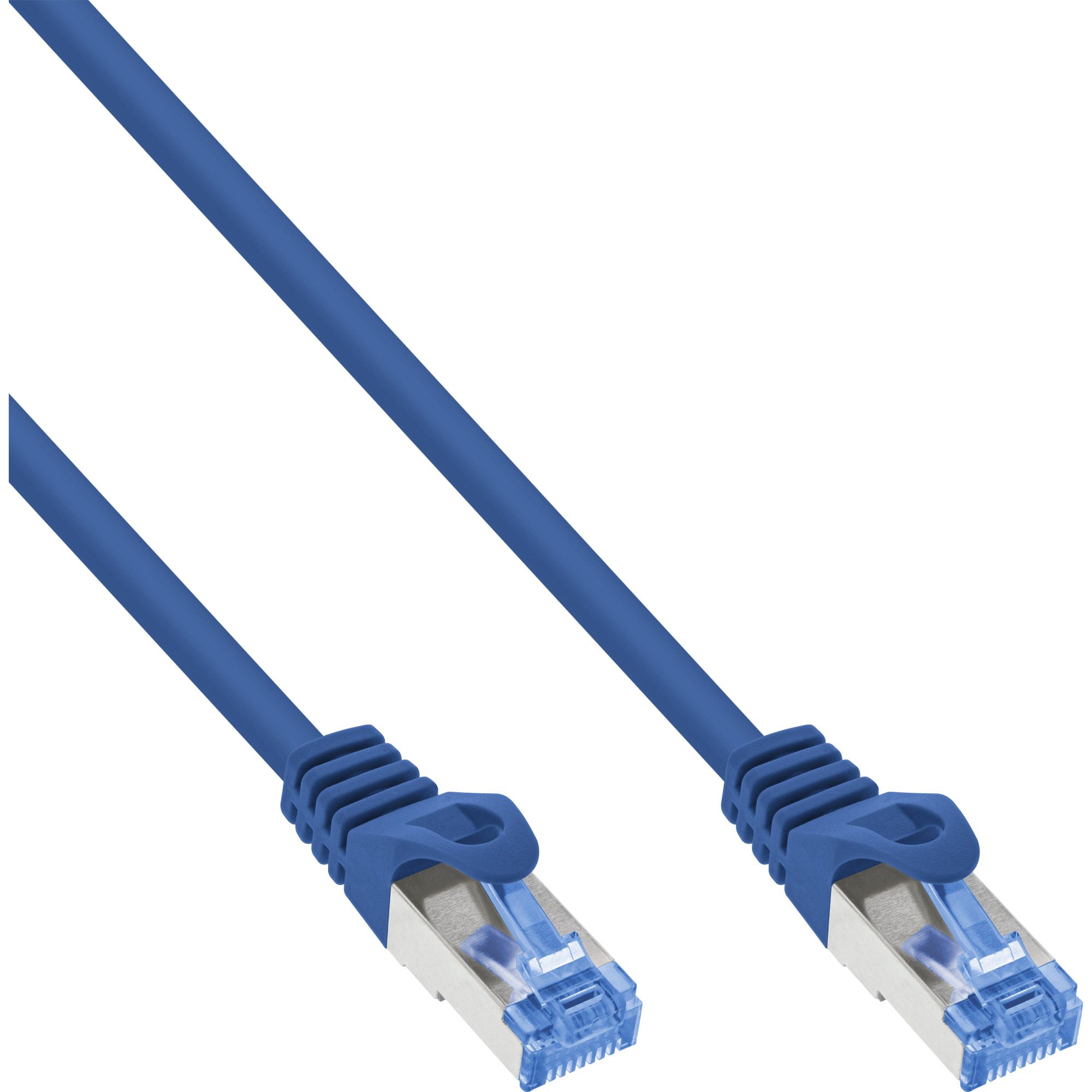 InLine 72601B netwerkkabel Blauw 1 m Cat6a S/FTP Rond