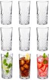 Cosy&Trendy Cosy Moments Drinkglazen Havana - 9x stuks - 350 ml - transparant - glas - waterglazen - stapelbaar