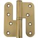 Häfele Paumelle à visser arrondie taille 100 mm H2211 Poids de porte ?68 kg - laiton, DIN gauche