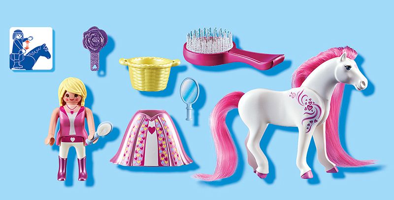 Playmobil Princess Rosalie met paard om te verzorgen