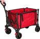 Xqmax chariot de plage - rouge - pliable - plage
