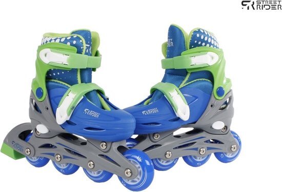 Street Rider Inline Skates Blauw Verstelbaar Mt26-29