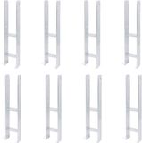 Alberts 8 x H-paaldrager, 101x600 mm, materiaaldikte 5 mm, diepte 60 mm, thermisch verzinkt