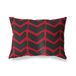 BonaMaison Rood-Zwart Decoratieve Kussensloop, Kussenhoezen Bank, Decoratieve Kussenhoesjes, Kussensloop; Sofa, Slaapkamer, Kantoor, Auto 45x60 Cm - Ontworpen en vervaardigd in Turkije