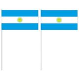 Drapeau Argentin - 12 x 24 cm - bâton 40 cm