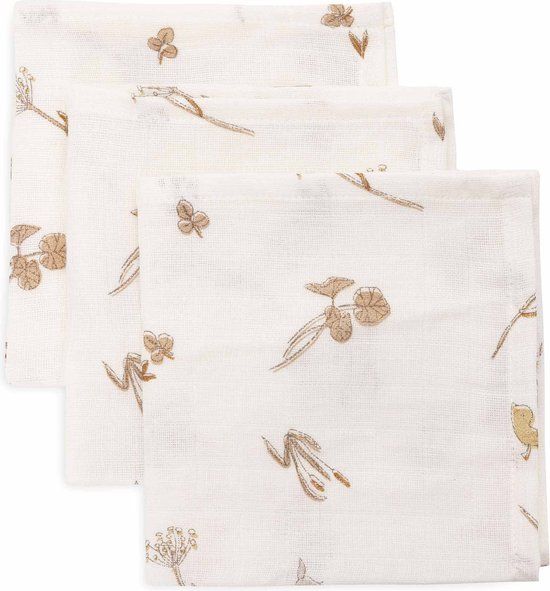 Jollein Hydrofiel Monddoekje 31x31cm - 3 Stuks - Riverside - Multicolor