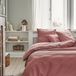 Bedlaken Essix - Tout Doux - Effen katoenen laken 180 x 290 cm - Zachtroze