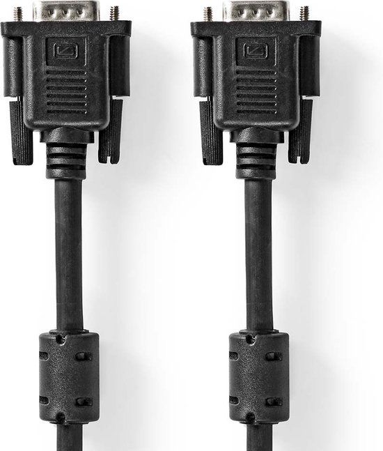Nedis VGA-Kabel - VGA Male - VGA Male - 2.00 m - Zwart