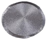 Merkloos Set van 2 Ronde Woven Placemat met Kwast, 38 cm