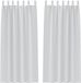 vidaXL Blackout Gordijnen met Ringen 2 st Lichtgrijs 260 x 140 cm