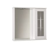 Mama Store Badkamerspiegel met Engels en LED-licht, glanzend, L 69 cm x D 16 cm x hoogte 64 cm