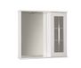 Mama Store Badkamerspiegel met Engels en LED-licht, glanzend, L 69 cm x D 16 cm x hoogte 64 cm