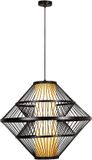 Lucide PASQUINO - Hanglamp - Ø 60 cm - 1xE27 - Zwart