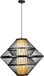 Lucide PASQUINO - Hanglamp - Ø 60 cm - 1xE27 - Zwart