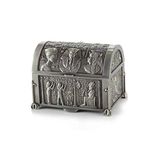 lachineuse Farao doos van staal - 10 x 7,5 x 7,5 cm - decoratie antiek Egypte - Sieradendoos, sleutels, horloge - cadeau-idee voor decoratie Urn - Kleur: metaal