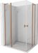 Mexen Mist L Duo cabine de douche battante 100 x 95 cm, transparent, cuivre brossé