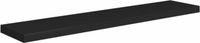 vidaXL - Wandschap - zwevend - 120x23,5x3,8 - cm - MDF - zwart