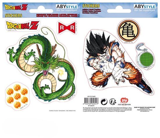 Banbai Hobby Abysse Corp DRAGON BALL - Stickers - 16x11cm/ 2 sheets - DBZ/ Shenron X5