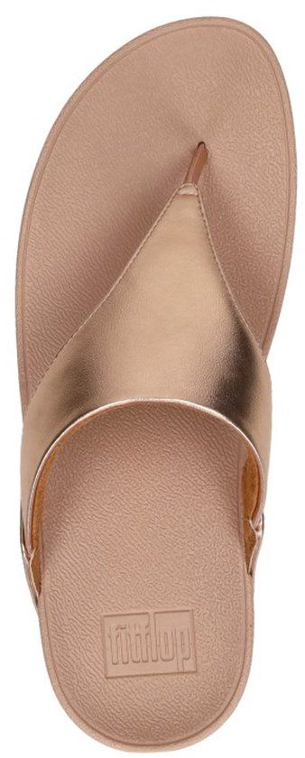 FitFlop Lulu Leather Toe Post Sandals - Rose Gold - Women's Size 39