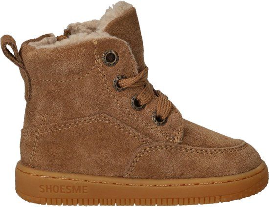 Shoesme Veterboots - Jongens - Cognac - Maat:24