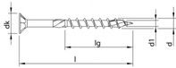 HECO TOPIX-Plus spaanplaatschroef 6x50mm - platkop - RVS - deeldraad - HD-30 - 61804 (Per 200 stuks)
