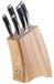 Ensemble de couteaux - 5 pièces - Avec bloc à couteaux - Bois