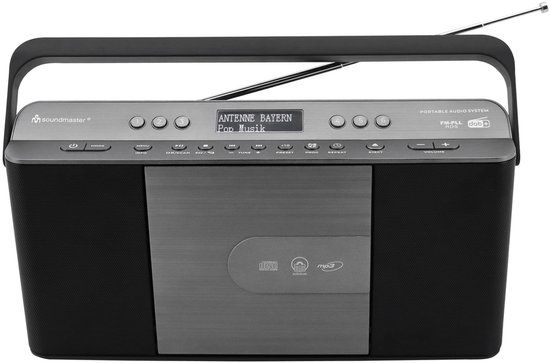 Soundmaster RCD1870SW Draagbare Radio DAB+ FM CD/MP3 USB Zwart/Grijs