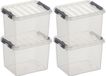 Sunware boîte de rangement Q-Line - 3 Litres - Transparent/Argent