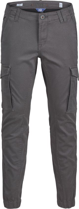 JACK & JONES JUNIOR JPSTPAUL JJFLAKE 542 ASPHALT NOOS JNR Jongens Broek - Maat 134 - Grijs