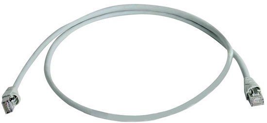 Telegärtner 100008945 RJ45 Netwerkkabel, patchkabel CAT 5e F/UTP 7.5 m Grijs