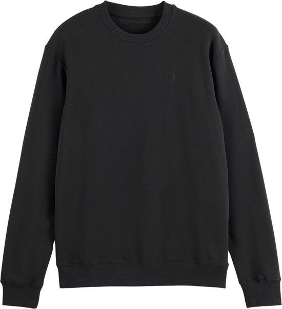 Scotch & Soda Logo Sweater Heren Zwart Maat XL