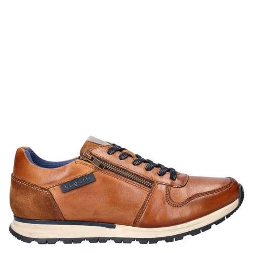 Bugatti leren sneakers cognac